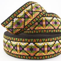 Film 20m galon jacquard géométrique multicoloree