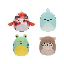 Squishville Mini Squishmallows - Pack 4 peluches Pond Squad 5 cm