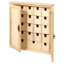 Calendrier de l'avent Petite armoire DIY en BOIS 30,2x7,2x30,3cm 24 tiroirs - Rayher