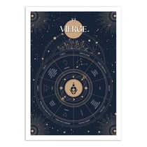 Affiche 50x70 cm - Vierge Signe du Zodiac - Frog Posters