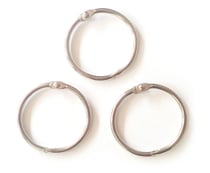 Anneaux en métal ouvrable Ø 40 mm Argent (x5)