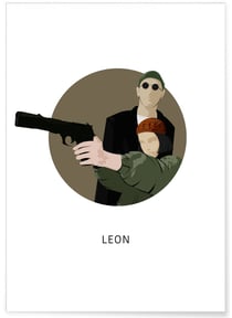 Affiche Léon | A3 : 29,7x42cm