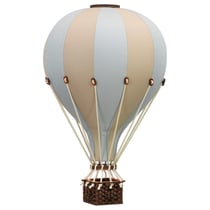 Montgolfière décorative, Beige et bleu