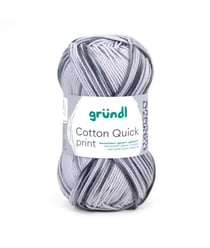 Fil de Coton à tricoter COTTON QUICK PRINT - PPSC - Gründl 194 Noir
