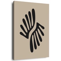 Tableau sur toile tâche noire 30x45 cm