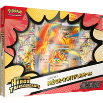 Coffret pokemon méga-Évolution me2.5 : héros transcendants méga-roitiflam-ex - ex pv 380 - 4 boosters - cartes à collectionner français - ASMODEE
