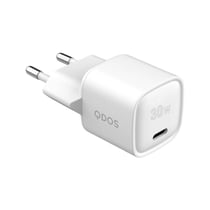 QDOS Chargeur USB-C PowerCube Mini 30W GaN Ultra-compact Blanc