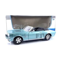 Voiture Miniature de Collection - MAISTO - CHEVROLET Camaro SS 396 Cabriolet - 1/18 - 1967 - Bleu/Blanc