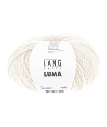 Pelote Luma — Soie, Alpaga & Laine Vierge — Lang Yarns 0001 Blanc