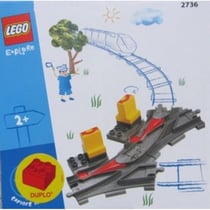 Lego duplo 2736 les aiguillages - accessoires train duplo - rails circuit