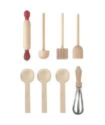 Ustensiles de cuisine miniature - 8pcs - Le monde des lutins - Rico Design Bois