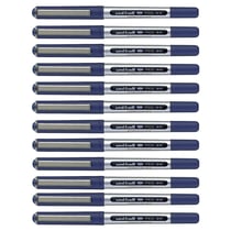 12 stylos roller bleu Uni Ball EYE pointe fine 0,5mm
