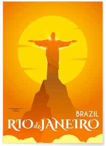 Poster Rio de Janeiro | A3 : 29,7x42cm