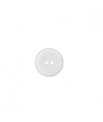 Carte de 4 boutons costume Uni Polyester 2 trous 15mm - Prym Blanc