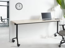 Bureau pliable Panneau de particules mélaminé (MFC) Marron clair CAVI - Beliani