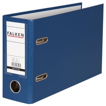 Classeur à levier PP A5 à l'italienne dos de 80mm - Bleu - x 10 - Falken