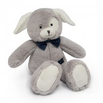 Chien en peluche Grisou gris clair 28 cm - Maïlou Tradition