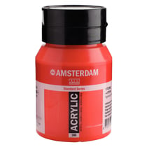 Peinture Acrylique - Rouge naphtol moyen - 396 - Amsterdam - Pot de 500ml