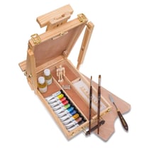 Coffret - Chevalet - Peinture à l'huile - Sennelier - Rive gauche - 10 tubes de 21ml
