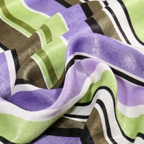 Tissu Satin Paola sur fond Mauve - Au mètre