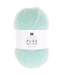 Pelote exceptionnelle LUXURY PURE BABY ALPACA - Rico Design - Le fil 100 % alpaga bébé pour un tricot haut de gamme 03 Menthe