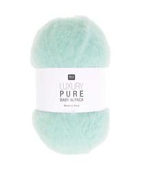 Pelote exceptionnelle LUXURY PURE BABY ALPACA - Rico Design - Le fil 100 % alpaga bébé pour un tricot haut de gamme 03 Menthe