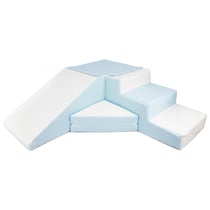 Set de 4 blocs en mousse pour le jeu blanc, bleu (pastel)