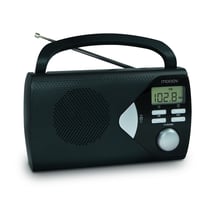 Radio Portable AM/FM Metronic 477205 - Fonction Réveil - Alimentation Piles ou Secteur - Noir