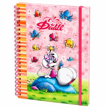 Cahier à spirale A5 Diddlina rose 80 Pages