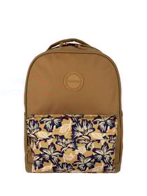 Sac à dos L - Camel avec pochette à fleurs - Bruxelles - 25L - EASYOU