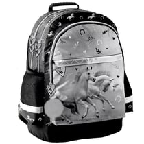 Sac à dos Cheval Noir et Blanc 41 CM - 2 compartiments