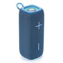 Enceinte Bluetooth Portable 3D Stéréo Subwoofer LED Multicolore Anti-Poussière Autonomie 3h Bleu YONIS