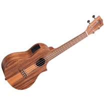 Teak Tri-Top Concert Cutaway électro-acoustique Kala