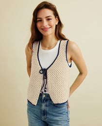 Kit Crochet Top Kelce VANILLE 50/52