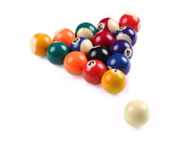 Lot de 16 billes de billard - 57 mm résine - billard américain