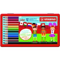 Boîte métal de 12 crayons de couleur - STABILO color