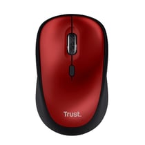 Trust Souris sans Fil avec Bouton Silencieuse YVI ECO Rouge