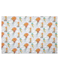 Tissu coton enfant Montgolfière de 140 cm de largeur HERAULT PERLE vendu par 50 cm