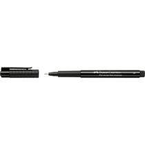 Lot de 10 feutres encre de Chine permanents pointe superfine 0,3 mm - FABER-CASTELL - Noir