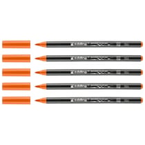 Lot de 5 feutres pinceaux porcelaine EDDING 4200 - Orange - 1-4 mm