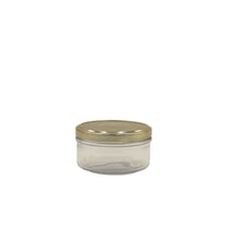 Verrine avec couvercle doré 190 ml / bougie 115 g