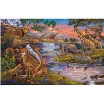Puzzle le regne des animaux 3000 pieces - collection animaux sauvages de la savane - ravensburger - 164653