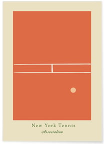 Affiche Tennis Élégante : New York Tennis Association | A3 : 29,7x42cm