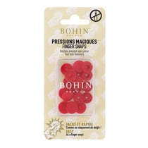 Pressions magiques - Boutons pression sans pince ø 13 mm - Rouge