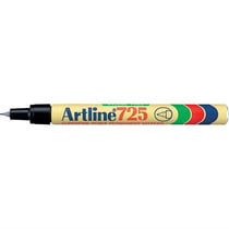 Lot de 12 marqueurs permanents - ARTLINE - Pointe conique 0,4 mm - Noir - 725