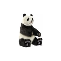 Hansa Peluche Geante Panda Assis 105 cm H 52cm l et 92 cm L - Hansa Peluches Géantes - Beige
