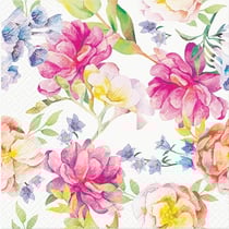 Lot de 4 serviettes en papier découpage collage 33 cm FLEURI F 309