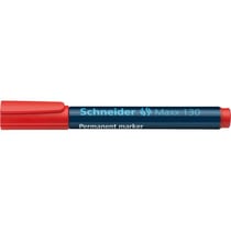 Marqueur permanent pointe ogive 1-3 mm - SCHNEIDER - Rouge - Maxx 130