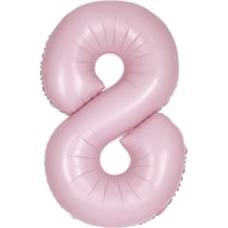 Ballon Géant Rose Mat - Chiffre 8