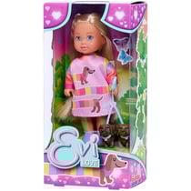 Evi Love Dogs Poupée mannequin avec deux Teckels en laisse